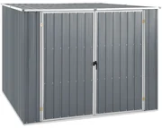 vidaXL Tuinschuur 195x198x159 cm gegalvaniseerd staal grijs