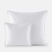 Geborduurde vierkante kussenhoes in katoen, Tennessee