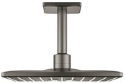 GROHE Rainshower SmartActive 310 Cube Hoofddouche - 31x31cm - 2 straalsoorten - plafondarm 14.2cm - geborsteld hard graphite 26481al0
