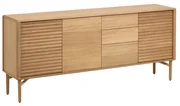 Kave Home Lenon Retro Dressoir Eiken - 200x45x86cm.