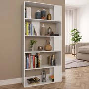 vidaXL Boekenkast/kamerscherm 80x24x159 cm spaanplaat wit