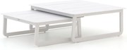 Loungetafel Bellagio | Vierkant | Tuintafel Aluminium | 2-delig | Kees Smit Tuinmeubelen