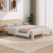 vidaXL Bedframe massief hout 135x190 cm 4FT6 Double