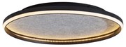 Design plafondlamp zwart met vilt incl. LED 3-staps dimbaar - Xavi Felt Design rond Binnenverlichting Lamp