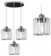 Kristalzilver plafondlamp APP510-3CPR