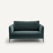 Fluwelen 2-zitsbank, Oscar-design E. Gallina