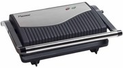 Bestron Panini grill 750 W zilver en zwart roestvrij staal APG150