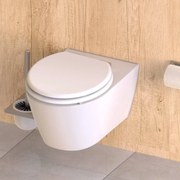 SCHÜTTE Toiletbril SPIRIT WHITE met soft-close matwit