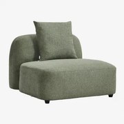 Centrale Module Voor Modulaire Bank In Chenille Coco Chenille Sage Green - Sklum