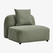 Centrale Module Voor Modulaire Bank In Coco Chenille Chenille Sage Green - Sklum