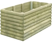 vidaXL Plantenbak verhoogd 106x56x48 cm geïmpregneerd grenenhout