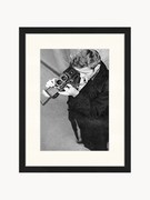 Ingelijste print James Dean met camera