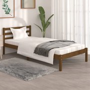 vidaXL Bedframe grenenhout honingbruin 90x190 cm 3FT Single