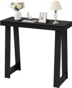 VEVOR Consoletafel, bijzettafel achter de bank (91,5 x 30,5 x 81 cm / L x B x H), rechthoekige bijzettafel van meerlaags plaatmateriaal voor hal, slaapkamer, woonkamer, entree, moderne zwarte haltafel