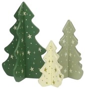 DIY kerstbomen 3D, hout, set van 3