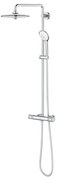 GROHE Euphoria Regendoucheset Opbouw- hoofddouche 26cm - massage handdouche rond - watersaving - thermostatisch - chroom 27615002