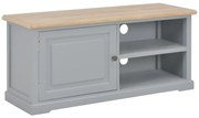 vidaXL Tv-meubel 90x30x40 cm hout grijs