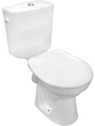 GO by Van Marcke Herat PACK staand toilet achter uitgang 18 cm met WCzitting reservoir met Geberit spoelmechanisme wit porselein 9780N003-7204