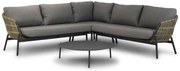 Hoek loungeset 4 personen Aluminium/wicker Taupe  Coco Nathan/Pacific