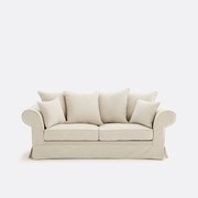 2-, 3- of 4-zitsbank met afneembare hoezen, in gemêleerd polyester, ADELIA