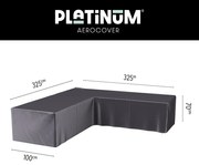 Platinum Aerocover loungesethoes L-vorm 325x325 cm.