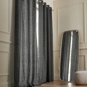 Gordijn in gewassen linnen met oogjes, Private