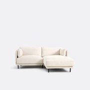 Compacte rechthoekige bank, fijne badstof, Victor