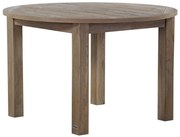 Dining Tuintafel rond 120 cm Teak Old teak greywash Brighton