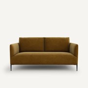 Compacte zitbank in fluweel, Oscar, ontwerp E. Gallina