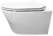 Mueller Afesta toiletpot met spoelrand en vlakke softclose zitting 52cm