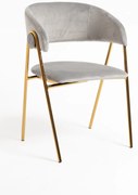 Mihu Goud Fluwelen Stoel