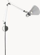 Grote verstelbare wandlamp Tolomeo Micro met stekker