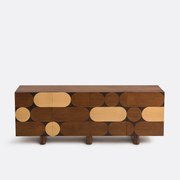 Vierdeurs buffetkast met notenhoutfineer, Pontez