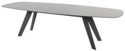 4 Seasons Outdoor Montana tafel met HPL blad slate antraciet 280 x 113 cm SALE  Tuintafel    antraciet weerbestendig