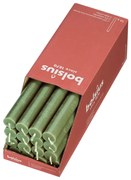 Bolsius Dinerkaarsen Shine 16 st rustiek 27 cm fris olijfkleurig