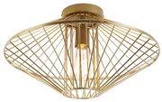 Design plafondlamp goud - Zahra Design E27 rond Binnenverlichting Lamp