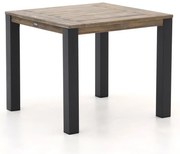 Tuin eettafel ROUGH | Vierkant  | Tuintafel Teakhout | 90x90cm | 4 personen | Kees Smit Tuinmeubelen