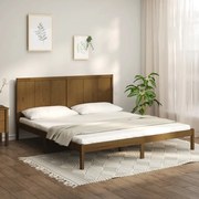 vidaXL Bedframe grenenhout honingbruin 180x200 cm 6FT Super King