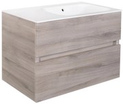 Best Design Splash wastafelonderkast greeploos 2 lades eiken grijs 80cm