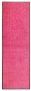 vidaXL Deurmat wasbaar 60x180 cm roze