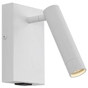 Moderne wandlamp wit verstelbaar met USB-C - Croft