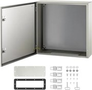 VEVOR schakelkast koolstofstaal verdeelkast industriële behuizing 60x60x20cm schakelkast IP66 & NEMA waterdichte aansluitdoos powerbox ideaal voor fabrieken bouwplaatsen winkelcentra etc.