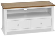 vidaXL Tv-meubel 90x35x48 cm massief eikenhout