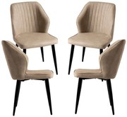 Pakket van 4 Wenye-stoelen