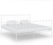 vidaXL Bedframe metaal wit 140x200 cm