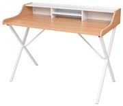 vidaXL Bureau hout naturel