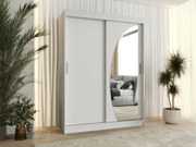 Kledingkast Hartford 503, Wit, 200x150x62cm, 125 kg, Kledingkast deuren: Schuivend