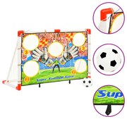 vidaXL Voetbaldoelenset met doelmuur 120x51x77,5 cm