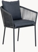 Tuinstoelen Salerno met armleuningen, 4-delig