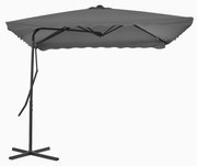 vidaXL Parasol met stalen paal 250x250 cm antraciet